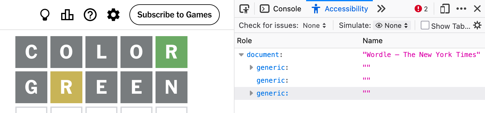 wordle without colorblindness simulation